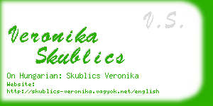 veronika skublics business card